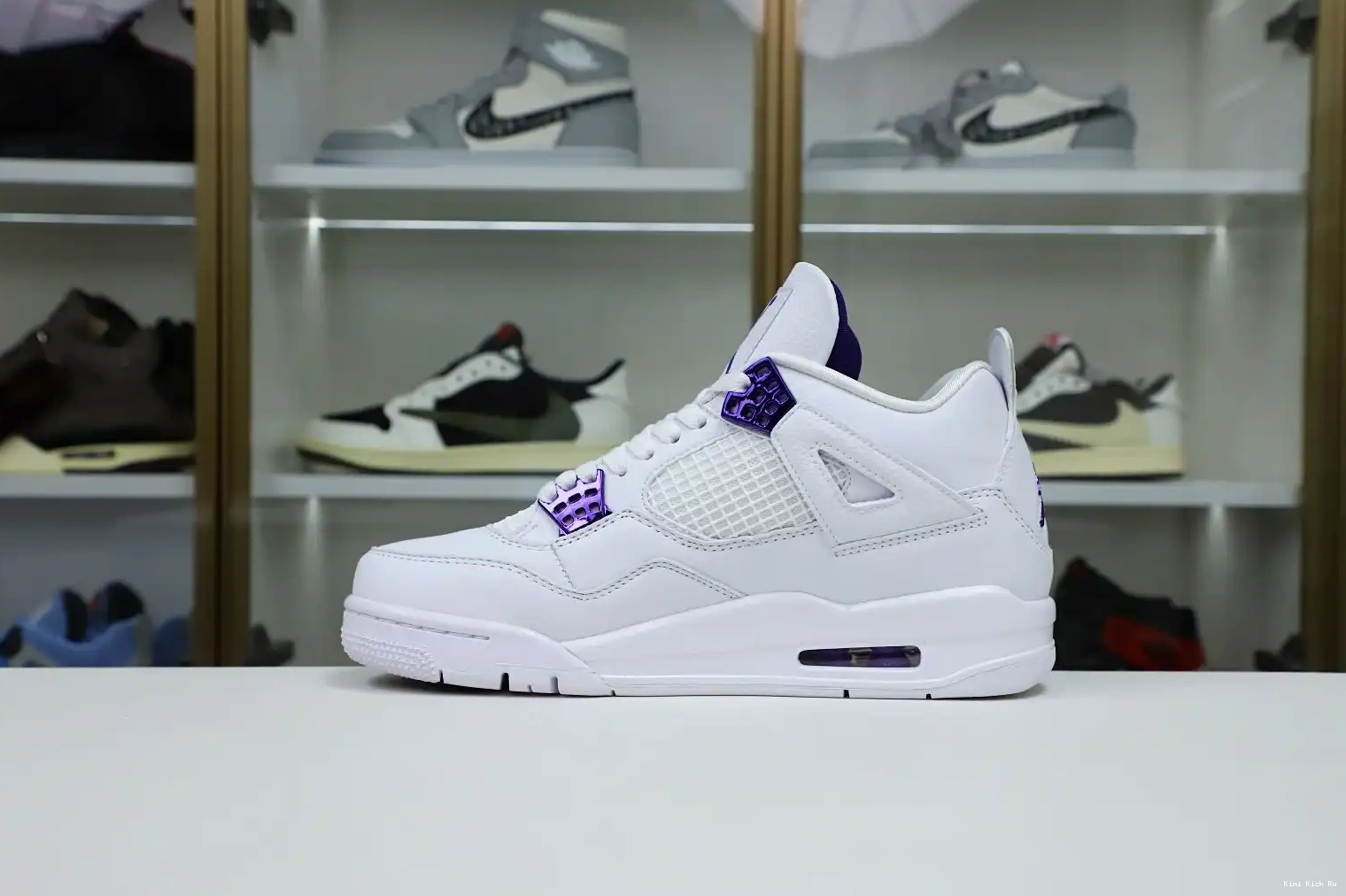 JORDAN AIR METALLIC 4 Kimikick PURPLE 0716